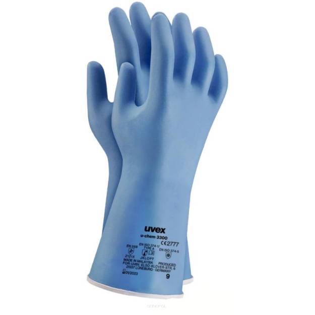 Rękawice ochronne nitrylowe uvex U-CHEM 3300
