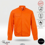 Bluza ochronna ORION trudnopalna antystatyczna pomarańczowa - 2