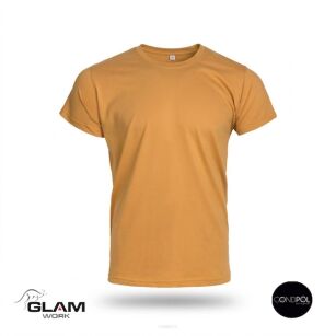 T-SHIRT bawełniany piaskowy