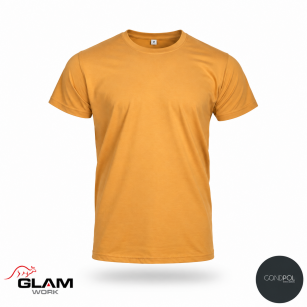 T-SHIRT bawełniany piaskowy