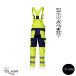 Spodnie ochronne multifunkcyjne ORION(granatowo-żółte certyfikat)-produkt Gondpol - 2
