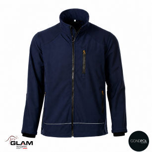 Kurtka ocieplana SOFTSHELL granat