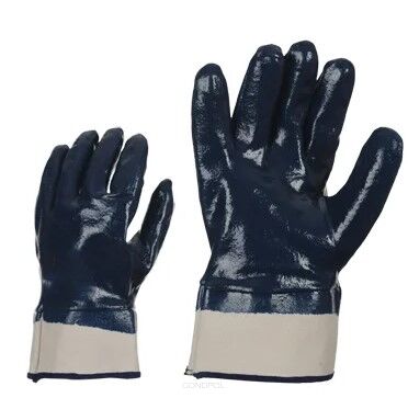 Rękawice ochronne nitrylowe z mankietem rozmiar 10