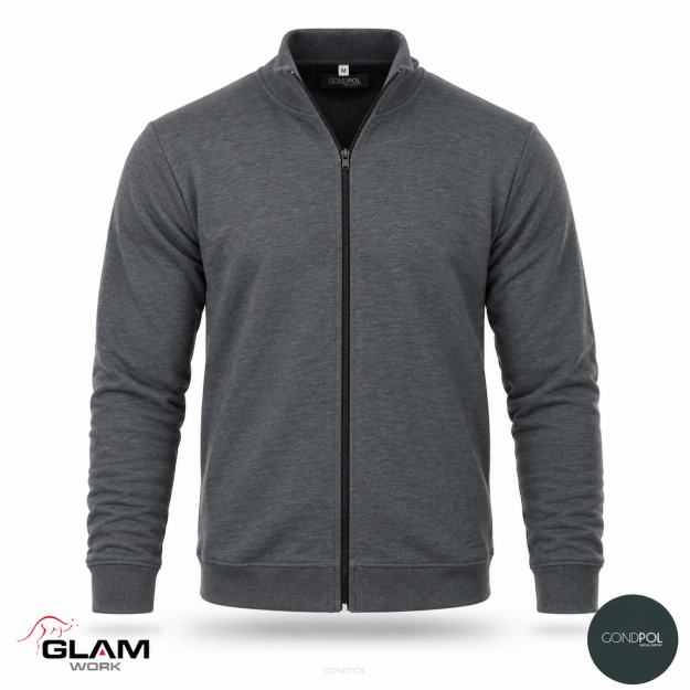Bluza dzianinowa PREMIUM popiel