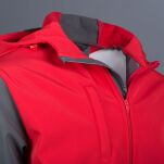 Kurtka ochronna ocieplana softshell DUO(czerwono szara)-produkt Gondpol - 3