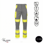 Ubranie ochronne multifunkcyjne odblask ORION(żółto szare certyfikat) spodnie ogrodniczki lub na pasku-produkt Gondpol - 3
