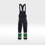 Spodnie ochronne  z odblaskiem ogrodniczki GRYF(czaro zielone)produkt Gondpol - 2