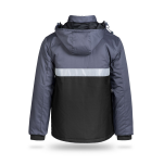 Kurtka ocieplana odblaskowa NORMAL(czarna-popiel)produkt Gondpol - 2