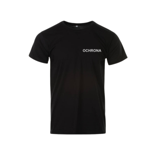 T-shirt czarny dla pracowników ochrony