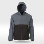 Kurtka ochronna ocieplana sofshell DUO(popiel czarna)-produkt Gondpol - 3