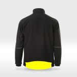 Kurtka softshell czarny z żółtą wstawką - 2