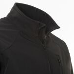Kurtka softshell czarny z żółtą wstawką - 3