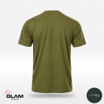 T-SHIRT bawełniany oliwkowy - 2