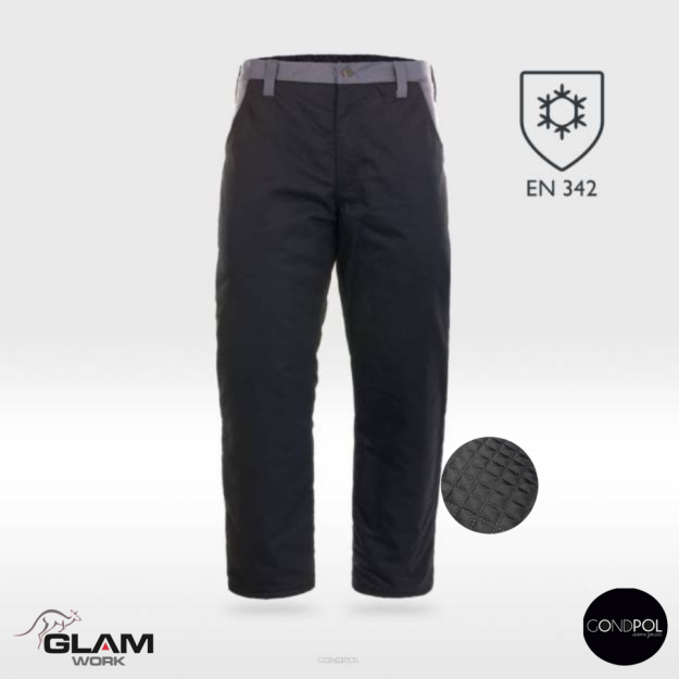 Spodnie ochronne ocieplane pasek CLASS(czarne)produkt Gondpol