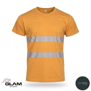 T-SHIRT bawełniany odblaskowy żółty