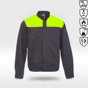 Bluza ORION multifunkcyjna szaro żółta