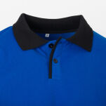 Koszulka  ochronna polo bawełniana niebiesko-czarna - Gondpol - 4