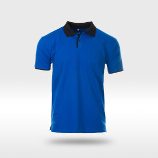 Koszulka polo niebieska 100% bawełna