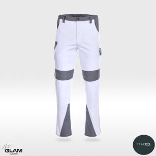 Spodnie ochronne do pasa ORION(białe-popiel)produkt Gondpol