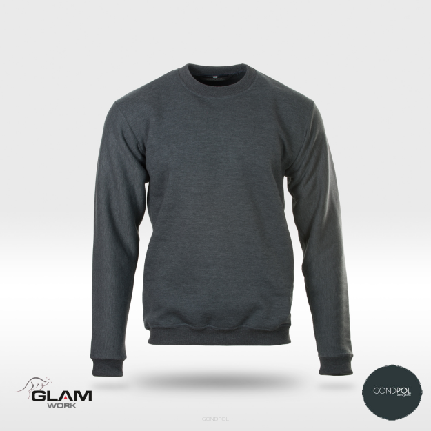 Bluza dzianinowa bawełniana(grafitowa)produkt Gondpol
