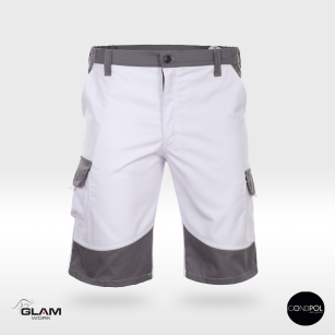 Spodenki ochronne krótkie ORION (biało-popiel)-produkt Gondpol