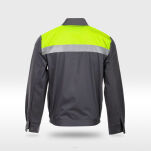 Bluza ORION multifunkcyjna Odblaskowa szaro żółta - 2