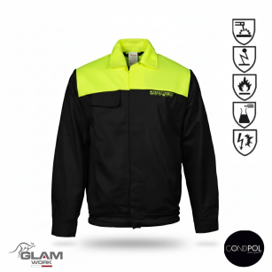Bluza ochronna orion multifunkcyjna czarno-żółta (certyfikat)-produkt Gondpol