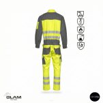 Kombinezon ochronny multifunkcyjny odblaskowy ORION(żółto-czarny)-produkt Gondpol - 2