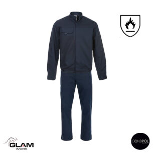 Ubranie ochronne trudnopalne granatowe (bluza spodnie ogrodniczki lub pasek)produkt Gondpol
