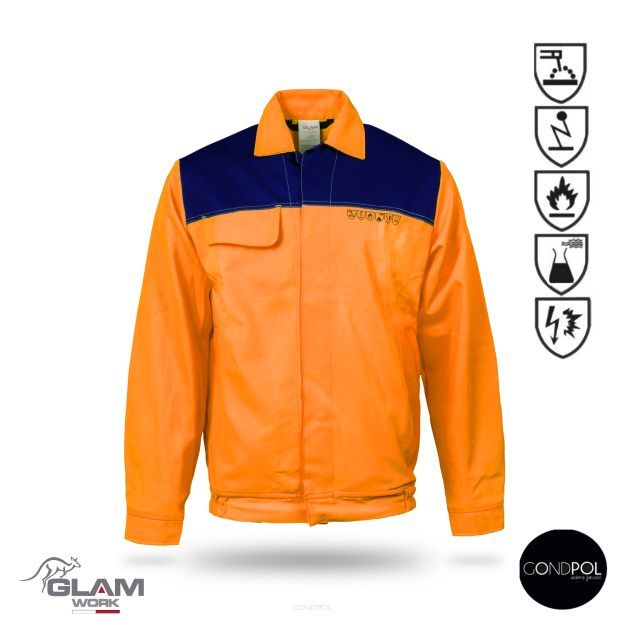 Bluza ORION multifunkcyjna pomarańczowo-granatowa