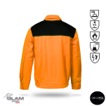 Bluza ORION multifunkcyjna pomarańczowo-czarna - 2