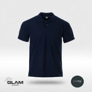 Koszulka  ochronna polo bawełniana granatowa - Gondpol