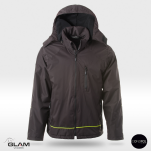 Kurtka ochronna membranowa ocieplana polarem MERKURY(czarno żółty)-produkt Gondpol - 2