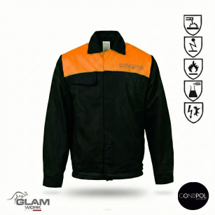 Bluza ochronna orion multifunkcyjna czarno-pomarańczowa(certyfikat)-produkt Gondpol