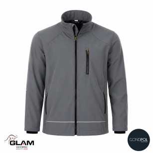 Kurtka ocieplana SOFTSHELL popiel