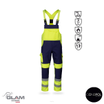 Ubranie ochronne multifunkcyjne odblask ORION(granatowo-żółte certyfikat) spodnie ogrodniczki lub na pasku-produkt Gondpol - 3