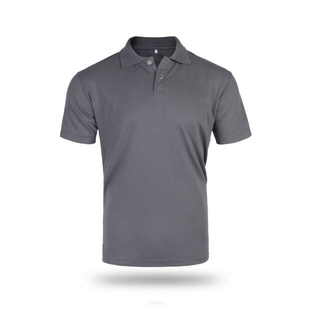 Koszulka polo szara 100 % bawełna
