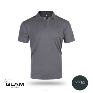 Koszulka ochronna polo bawełniana ciemno szara - Gondpol