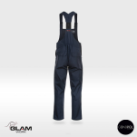 Spodnie ochronne trudnopalne antystatyczne wzmacniane ORION(granat certyfikat)-produkt Gondpol - 2