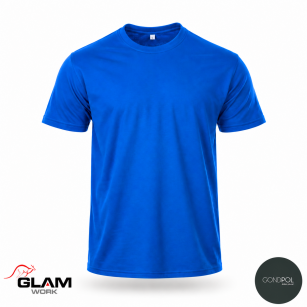T-SHIRT bawełniany niebieski
