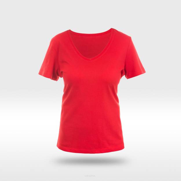 T-shirt czerwony 100% bawełna