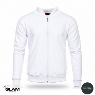 Bluza rozpinana dzianinowa PREMIUM biała