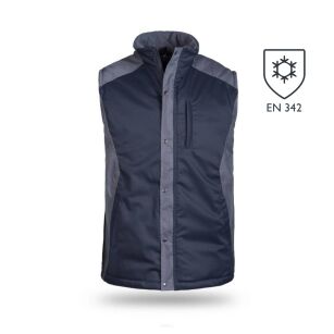 Bezrękawnik ochronny ocieplany polarem Pelikan(czarno-popiel)produkt Gondpol