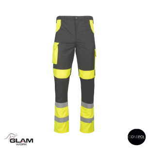 Spodnie ochronne odblaskowe pasek GRYF(szaro-żółte)produkt Gondpol