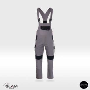 Spodnie ochronne ogrodniczki ORION(popiel-czarne)produkt Gondpol