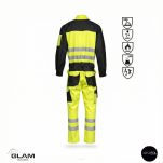 Kombinezon ochronny multfunkcyjny odblask ORION(żółto czarny)produkt Gondpol - 2