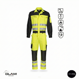Kombinezon ochronny multfunkcyjny odblask ORION(żółto czarny)produkt Gondpol