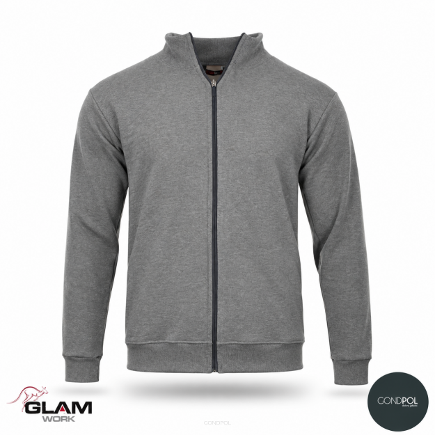 Bluza dzianinowa PREMIUM popiel
