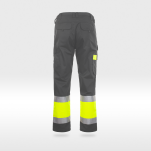 Spodnie ochronne z odblaskiem pasek GRYF(popiel żółty)produkt Gondpol - 2