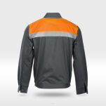 Bluza ORION multifunkcyjna Odblaskowa szaro pomarańczowa - 2